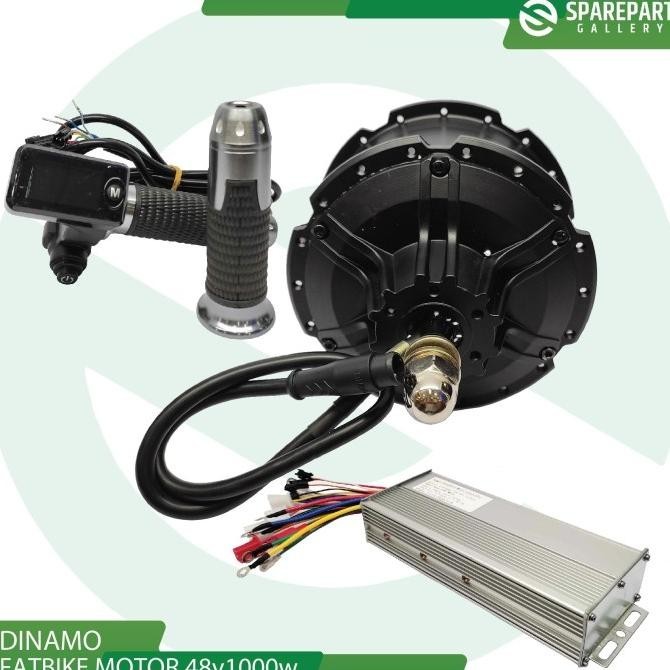 Set Fat Bike Dinamo Motor Bldc 48V1000W Controller Dan Lcd Throttle
