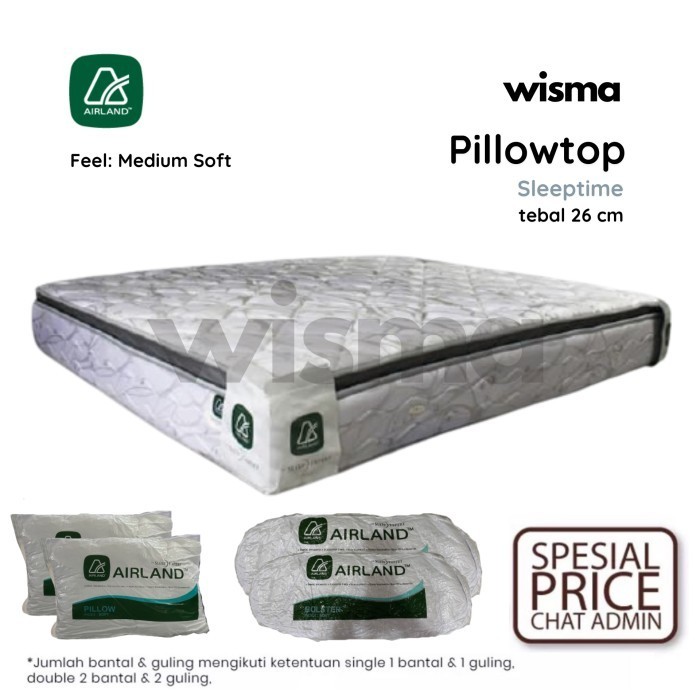 Kasur Springbed Airland Pillowtop 90X200 120X200 160X200 180X200
