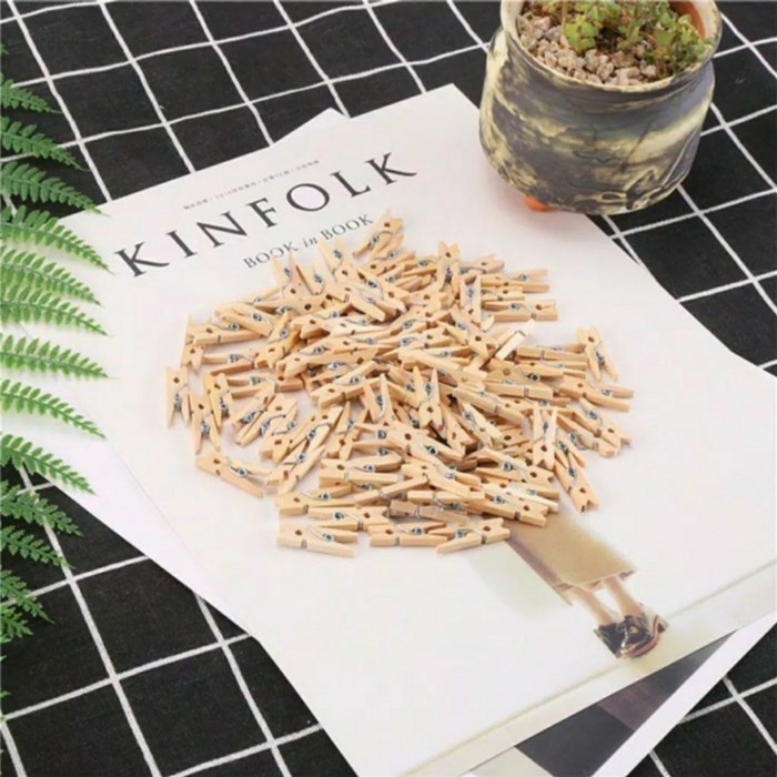 

Silahkan Order] Jepitan Kayu Mini / Jepitan Kayu Kertas Klip Foto / Mini Wooden Clip