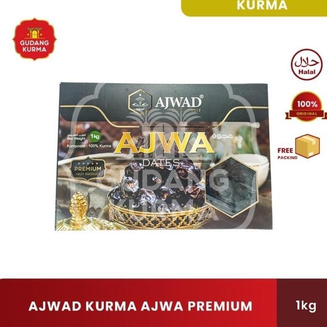 

Kurma Ajwad Kurma Ajwa Premium 1Kg Kurma Kering