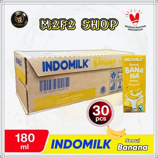 

Susu Indomilk Seoul Banana | Pisang Kotak UHT - 180 ml (Harga Karton)