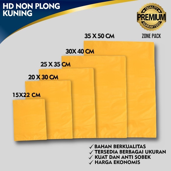 

*#*#*#] [100 PCS] Plastik HD Non Plong Kuning Plastik HD Tanpa Plong Plastik