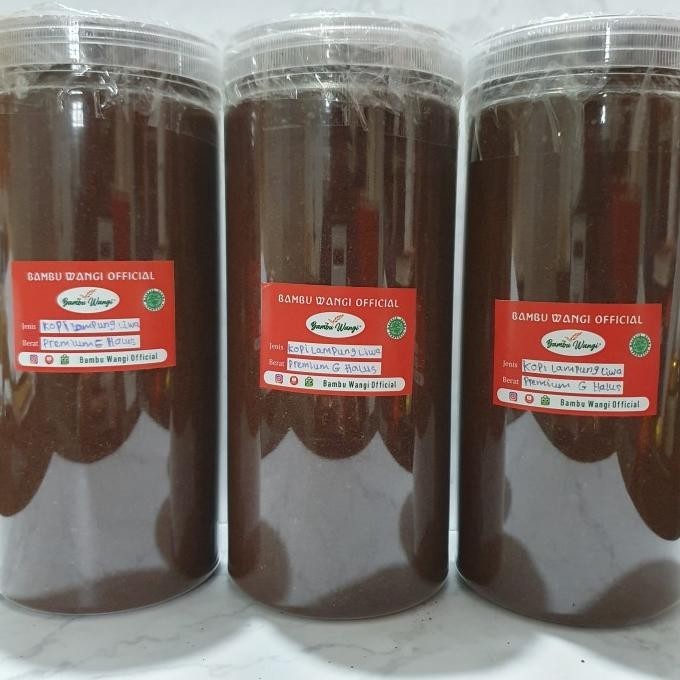 

Kopi Robusta Lampung Premium Lux Murni Bubuk Giling Halus 500 Gram