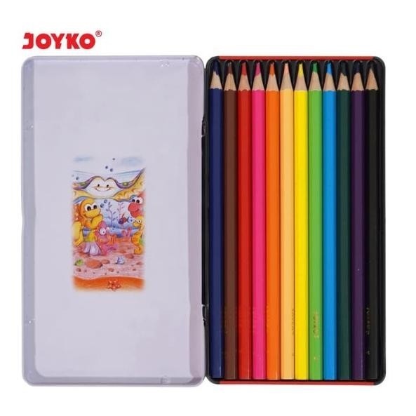 

JOYKO PENSIL WARNA CP 12 TC / 12 WARNA CASE KOTAK COLOUR PENCILS COLOR CP-12TC KALENG SET MURAH