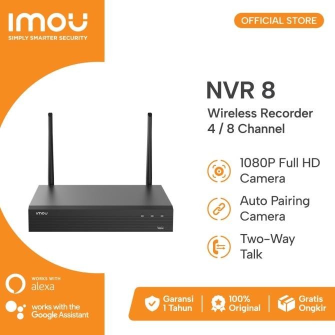 Wireless Recorder Imou Nvr 8 Channel Onvif