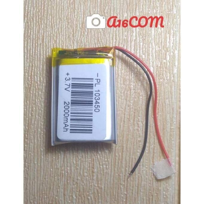 Baterai Drone Lithium Polimer 2000 Mah 103450 34 X 50 Mm