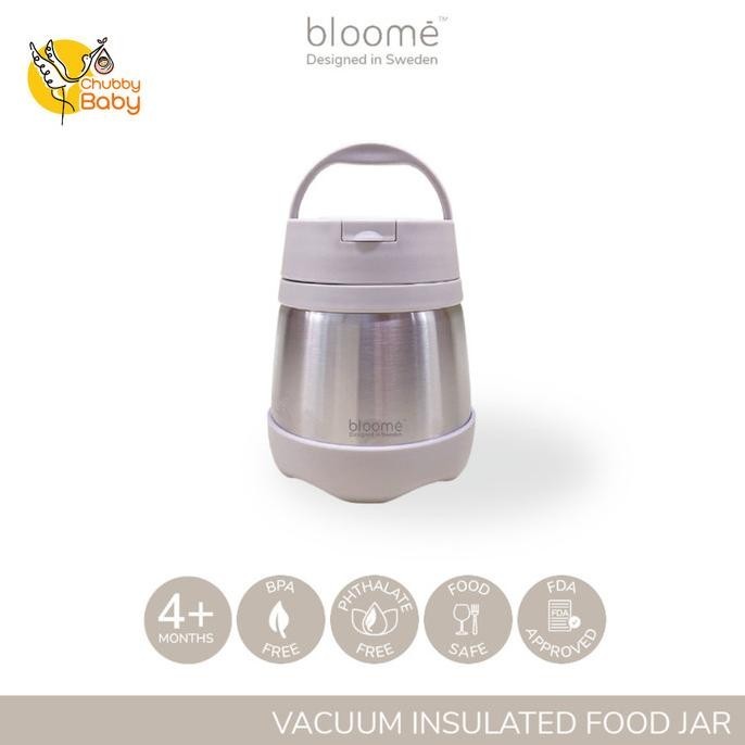 Bloome Vacuum Insulated Food Jar Baby| Thermos Stainless Steel Makanan Kualitas Premium