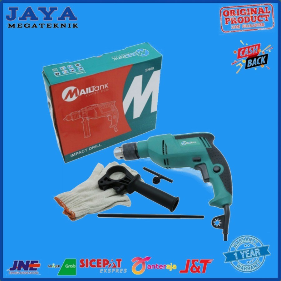 Bor Listrik 6.5 mm Tangan Kayu Besi Bolak Balik Mesin MAKITA M 6501B