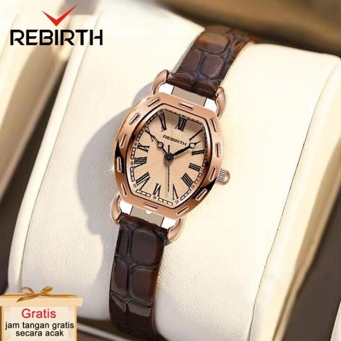 Rebirth Jam Tangan Wanita Original Square Anggun Jam Tangan Cewek