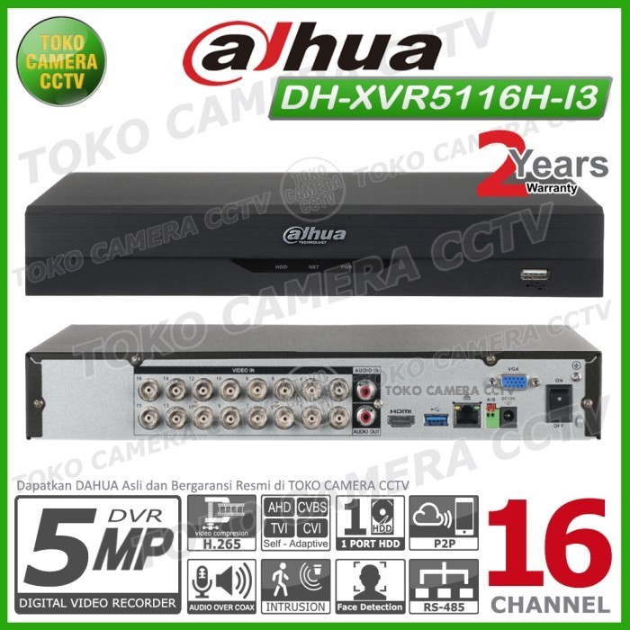 DVR RECORDER CCTV DAHUA 16 CHANNEL CCTV DAHUA 16CH 5MP