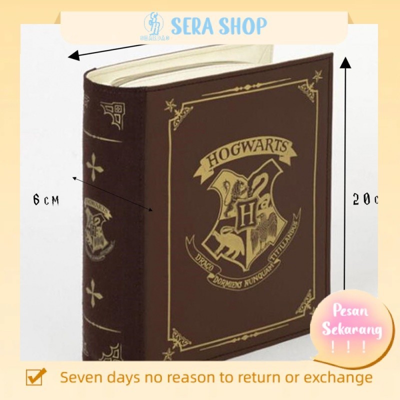 

✺Sera Sera Harry Potter Periferal Lucu Tempat Pensil Tas Kosmetik Hogwarts College Tas Penyimpanan Gaya Inggris Kecil Tas Penyimpanan