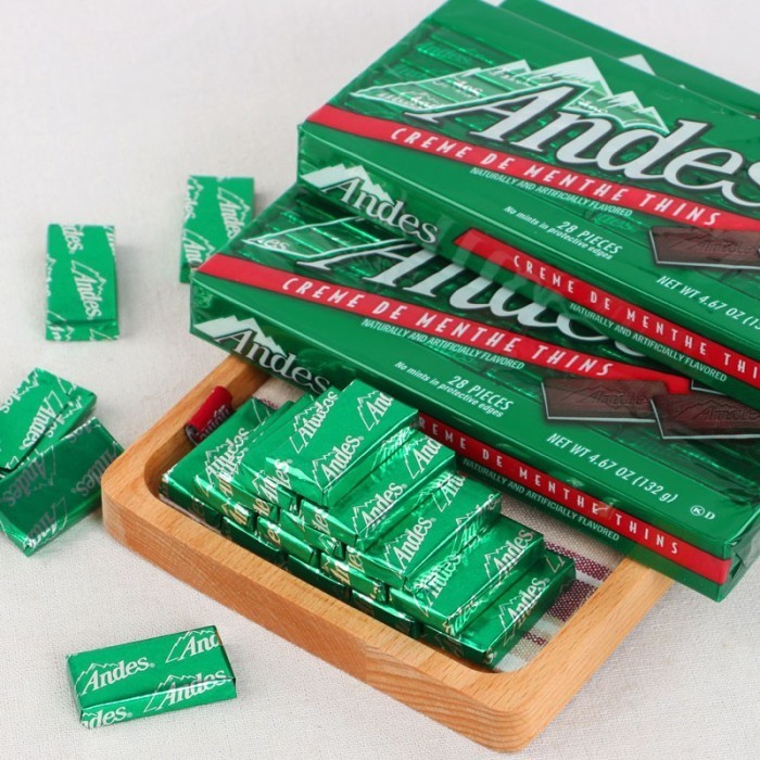 

ANDES Cokelat Creme De Menthe Thins 28 pcs Andes Coklat Mint ORIGINAL