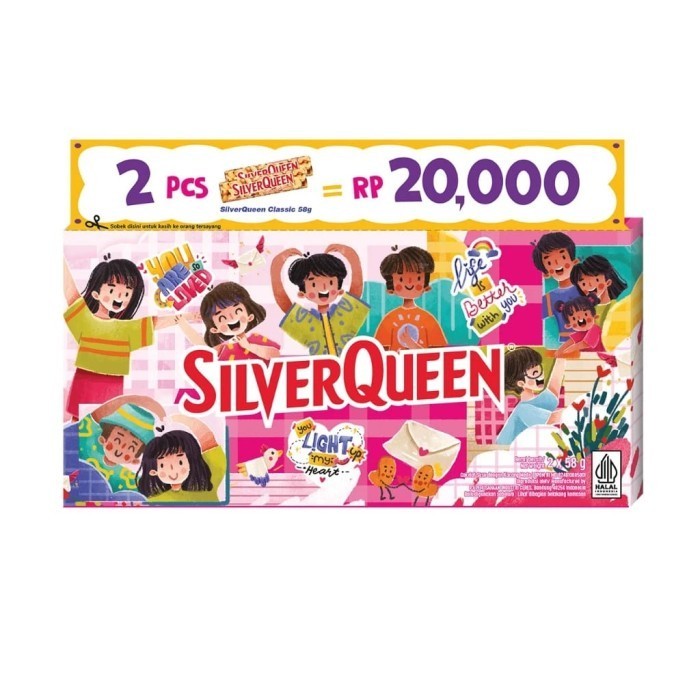 

Silverqueen Mede 58gr isi 20 pcs/1 dus
