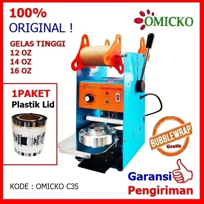 Alat Press Gelas Plastik Cup Sealer Omicko
