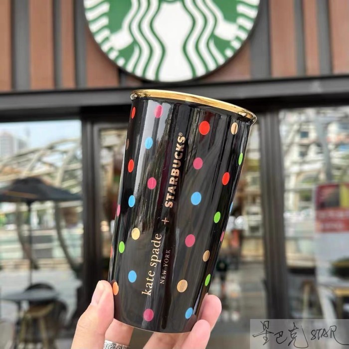 Starbucks Kate Spade Tumbler Polca Hitam Dw Ceramic