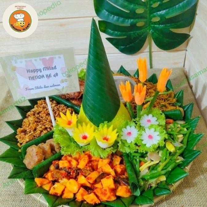 

Tumpeng Tampah/5 porsi/nasi tumpeng/aromarasamart02