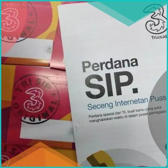 Kartu Perdana Tri SIP 25GB 25rb / Perdana 3 SIP Three AON /PILIH NOMOR
