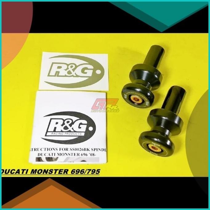 Jalu Paddock As Roda Belakang Spindle R&G RnG Ducati Monster 795 696 1