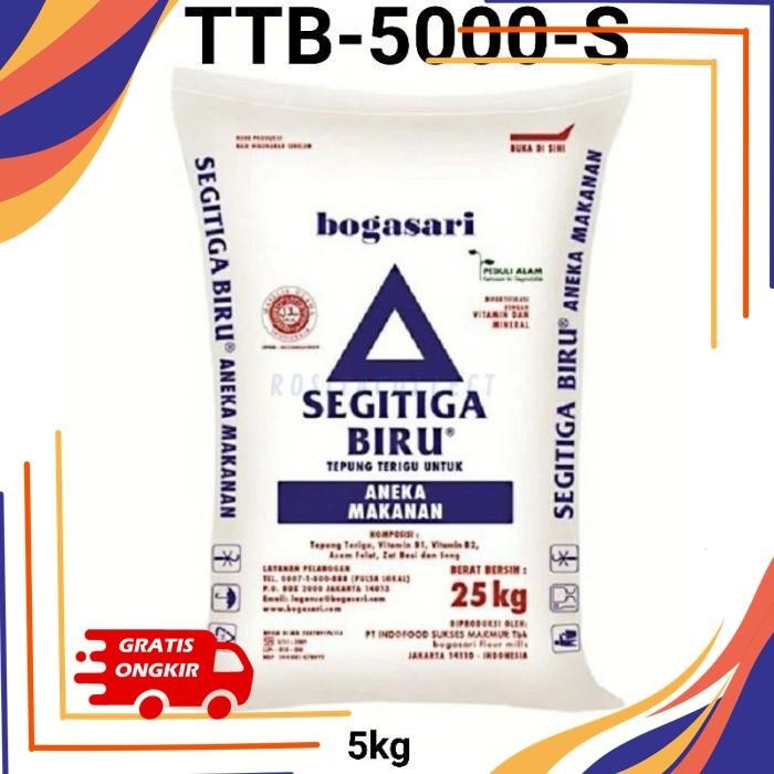 

TEPUNG CAKRA KEMBAR KUNCI BIRU SEGITIGA BIRU 5KG (REPACK) GR-TTB-5000 TERJAMIN BEST