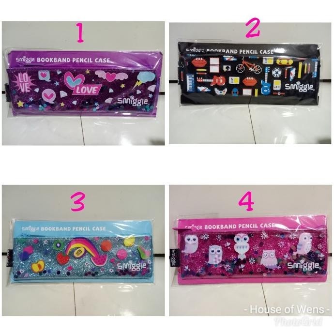 

SMIGGLE CHIRPY BOOKBAND PENCIL CASE - TEMPAT PENSIL SMIGGLE