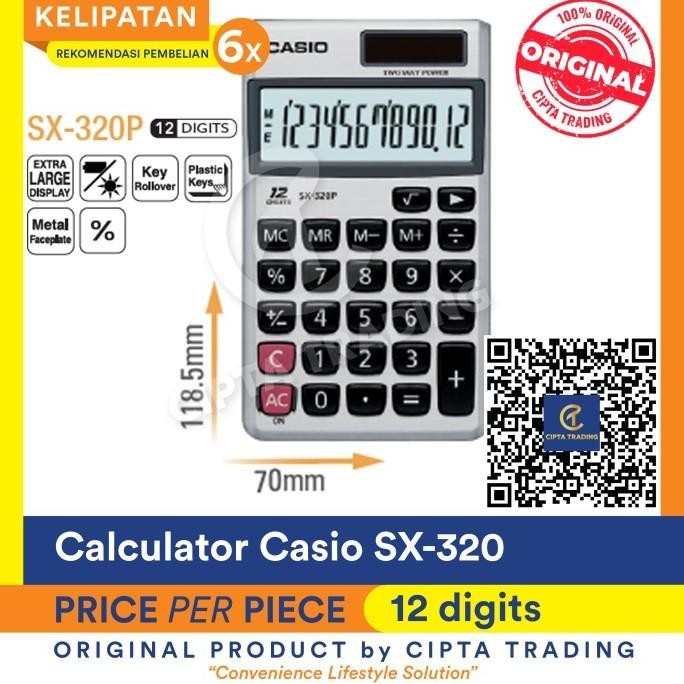 

Trendy Calculator - Casio - SX-320P-W - standard, normal ~