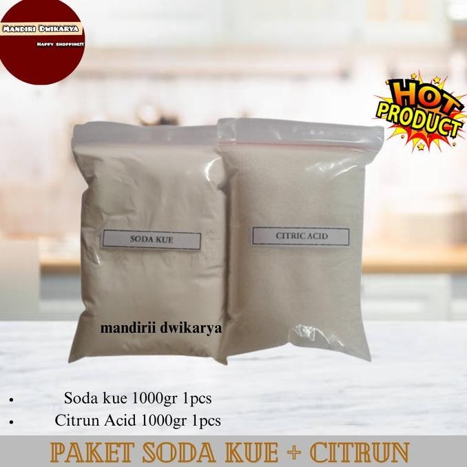 

New - Baking Soda (1kg) + Citrun (1kg) / Paket CO2 DIY Aquascape