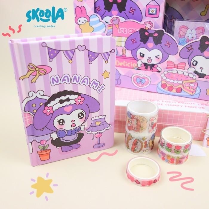 

Skoola Stationery Sticker Set Notebook Washitape Anak Perempuan Nanami