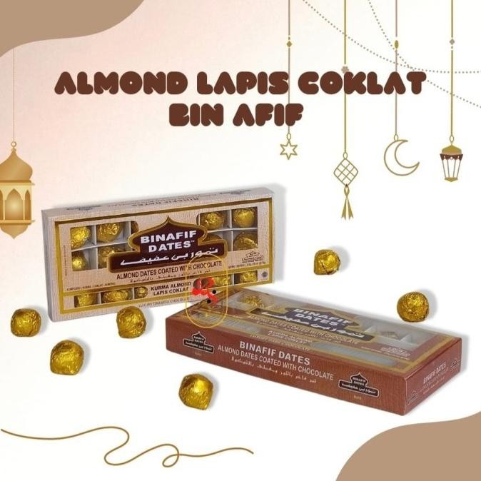 

Almond Kurma Lapis Coklat Bin Afif Isi 18