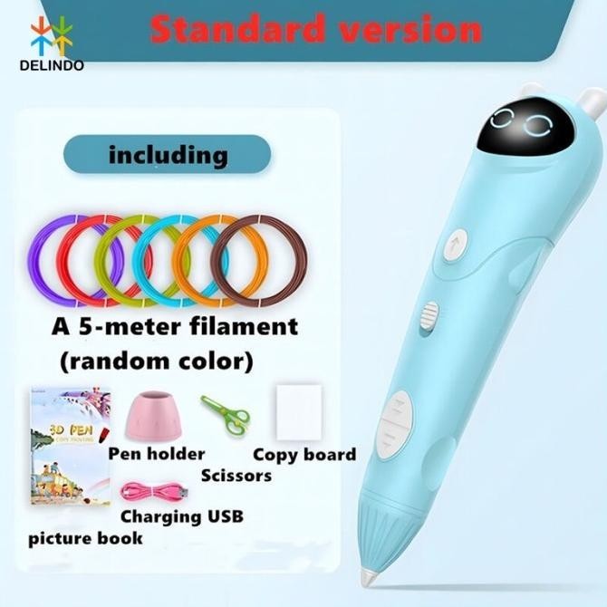 

Mainan DIY 3D Pen Wireless Printing Drawing Pulpen 3 Dimensi Anak