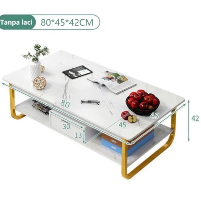 Meja tamu minimalis kayu / meja kopi bulat kayu / meja ruang tamu