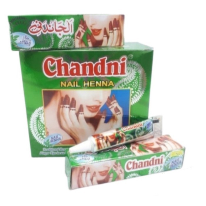 Pacar Kuku Chandni Nail Hena 1 Lusin / Pacar Odol / Henna Inai