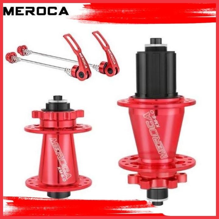 (RUNN) MEROCA KM 6.0 HUB FREEHUB QR TA THRU AXLE 5 + 2 BEARING SIXPAWL 32H