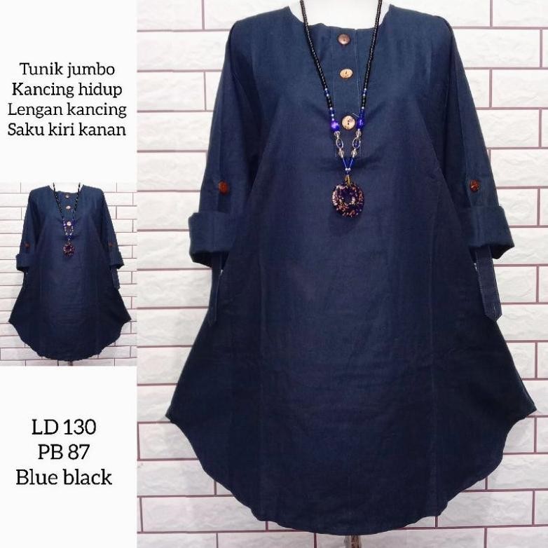 Baju Wanita Tunik Jumbo Crinkle Cod