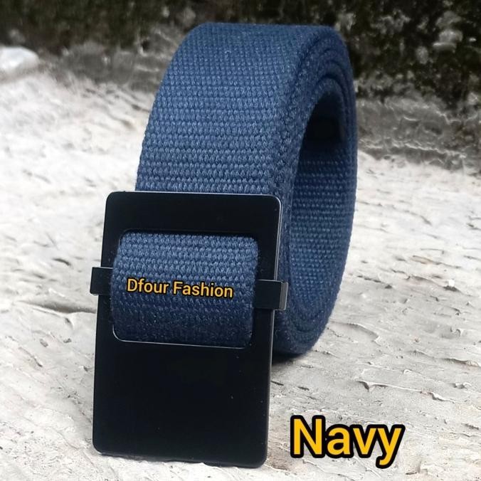 Dfour Ikat Pinggang Jumbo Pria Wanita Gesper Katun