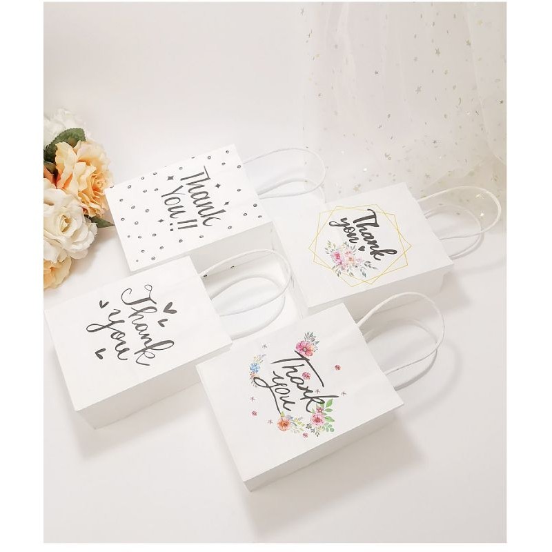 

HAPPY SMALL PAPER BAG THANK YOU & UNICORN BAG PESTA ULTAH SNACK SOUVENIR