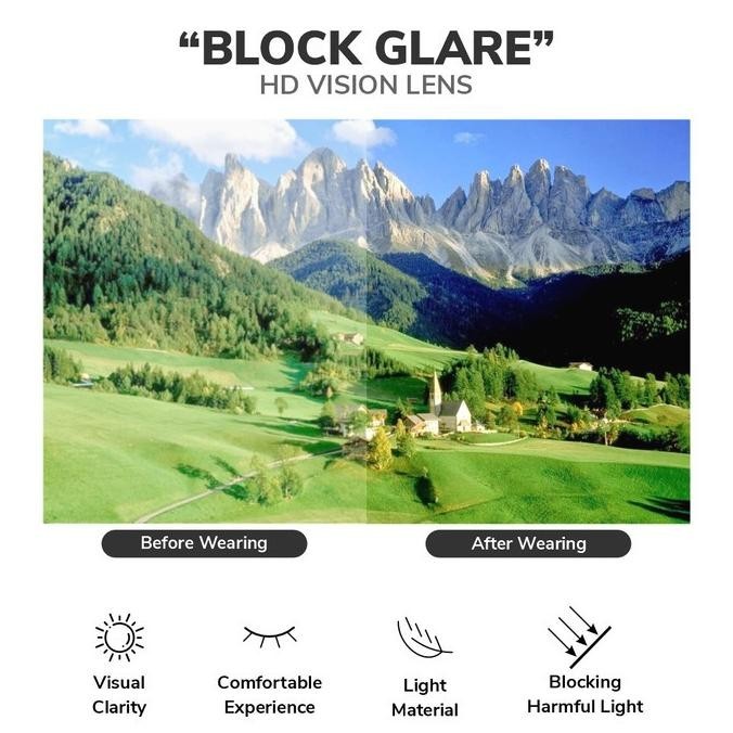 Kacamata Hitam Bulat Sunglasses Polarize Anti Radiasi Eyekan 806