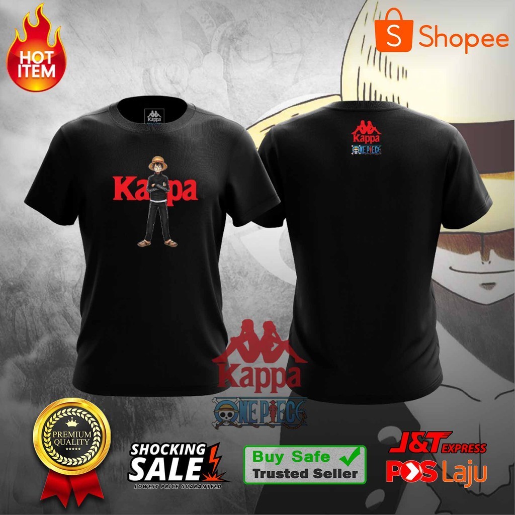 BARU DATANG Kaus Grafis Anime Kappa X One Piece Uniseks (XS-5XL)