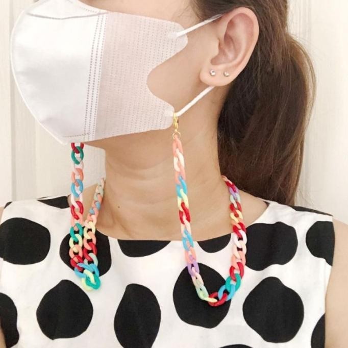 Tali Masker Korea Big Chain Strap Tali Masker Anak Original Import