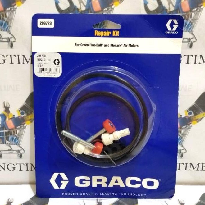 Graco 206728 Repair Kit President Air Motor For Fire Ball 425 Pumps