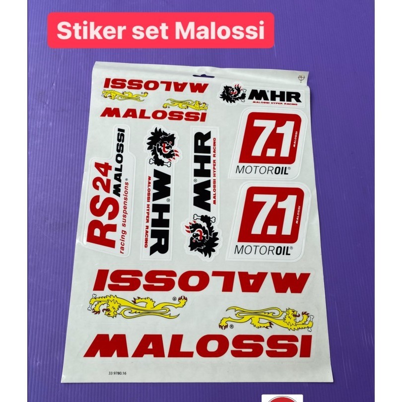 

Sticker set Malossi - original