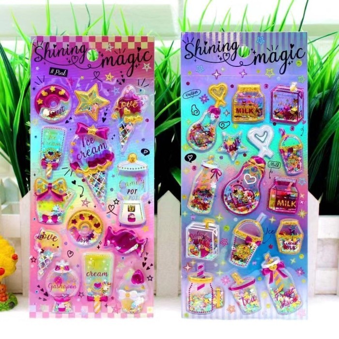 

Produk [ XJ / CJA ] STIKER TIMBUL GLITTER SEQUIN 3D / STICKER ANAK /