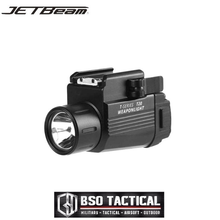 Senter Tactical Jetbeam T20 QD Weapon Light 520 Lumens Flashlight