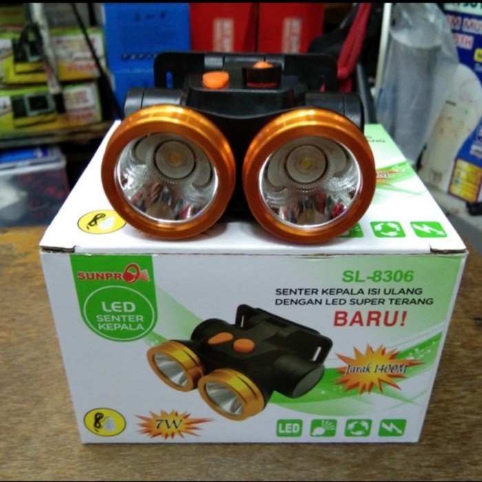 Senter Kepala Dual Led Sunpro SL-8306