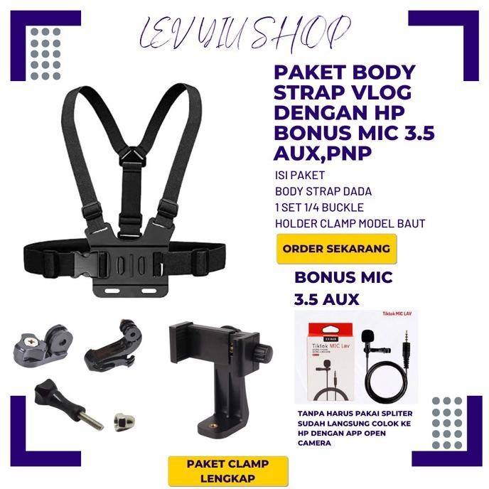 Body Strap Hp Holder Chest Smartphone Camera Dada Mounting Handphone