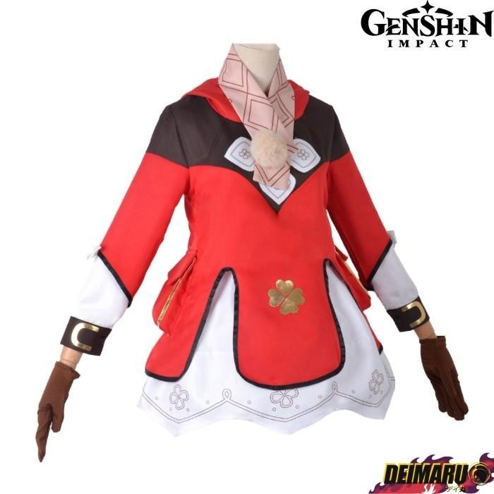 Costume Cosplay Klee Pyro Genshin Impact Anime Cosplay Perempuan