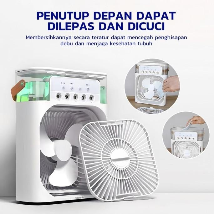 Barang Terlaris Kadonio Ac Portable Air Cooler Nano Spray 3 Gigi Zonkizona