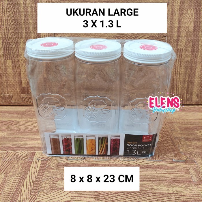 NEW SERIES LOCK N LOCK TOPLES MAKANAN CANISTER SET 1L QUALITY ORIGINAL