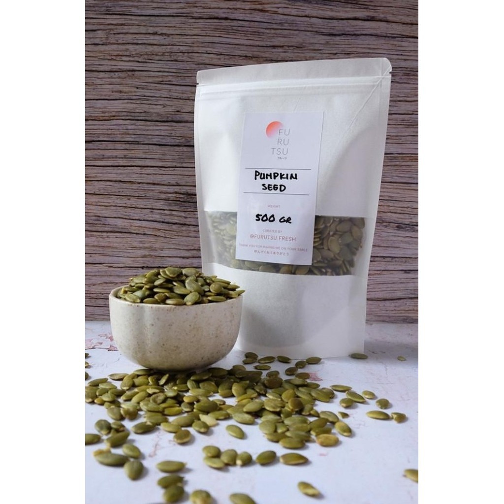 

Pumpkin Seed Premium / Kuaci Biji Labu / Pepita - Mentah 500 gr ZS01
