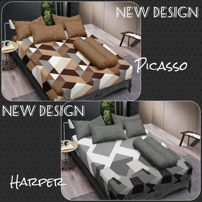 Sprei Katun Vallery Quincy Internal King 180x200 Tinggi 30