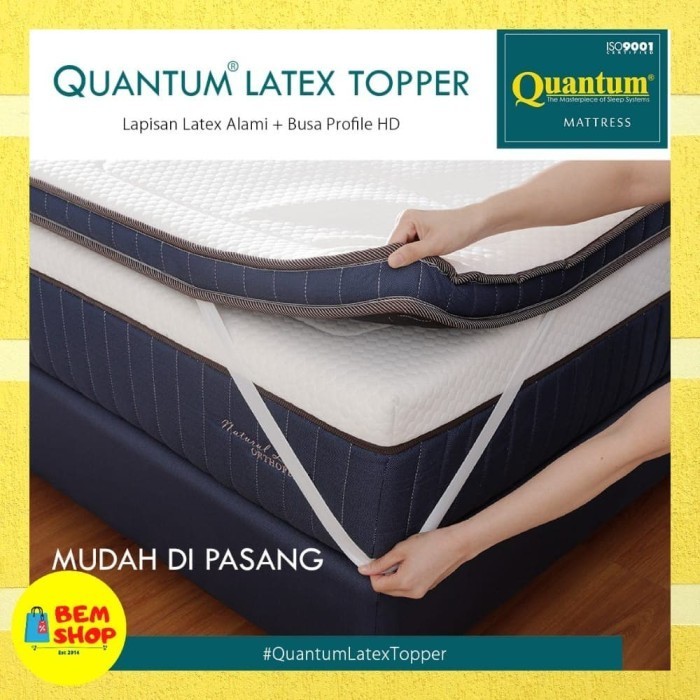 Mattress Topper Latex Quantum 200x200 / Pelapis Kasur Springbed